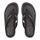 Chinelo Masculino Casual Em Couro Preto - GALLANT PRETO