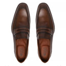 SAPATO LOAFER MASCULINO SOCIAL EM COURO MARROM COM CONFORTO - BROWN