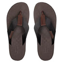CHINELO MASCULINO CASUAL EM COURO PRETO - TMOURO-PRETO